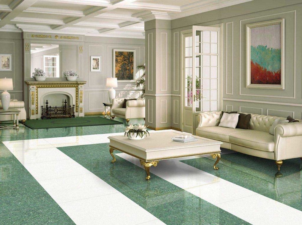 lantai granit hijau